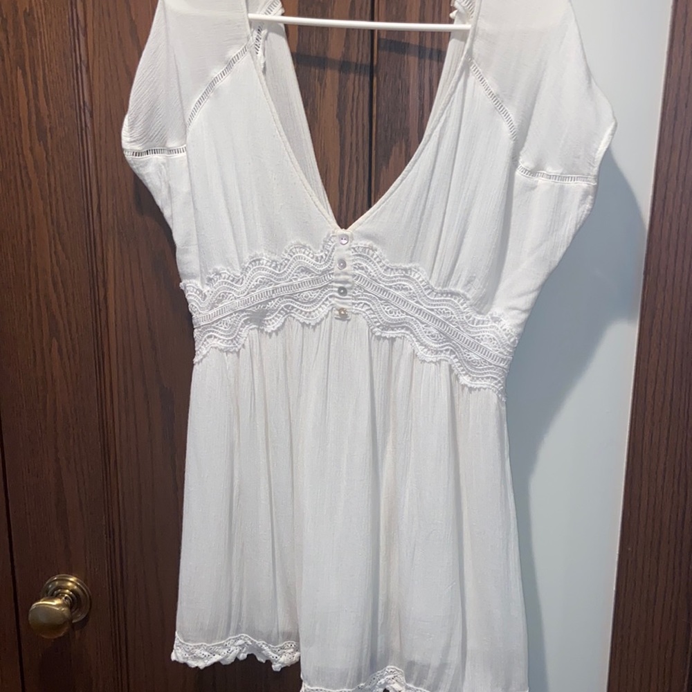 White flowy summer dress
